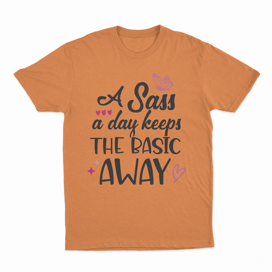 Sass A Day Adult T-Shirt - Tangerine