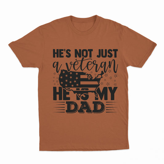 Veteran Dad Youth T-Shirt - Texas Orange