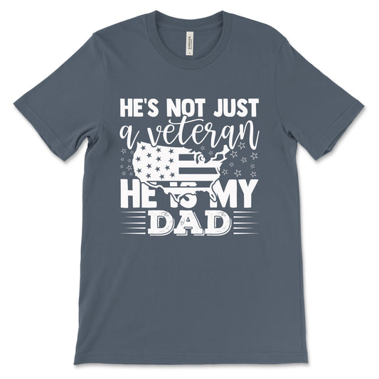 My Veteran Dad Adult T-Shirt - Vintage Navy
