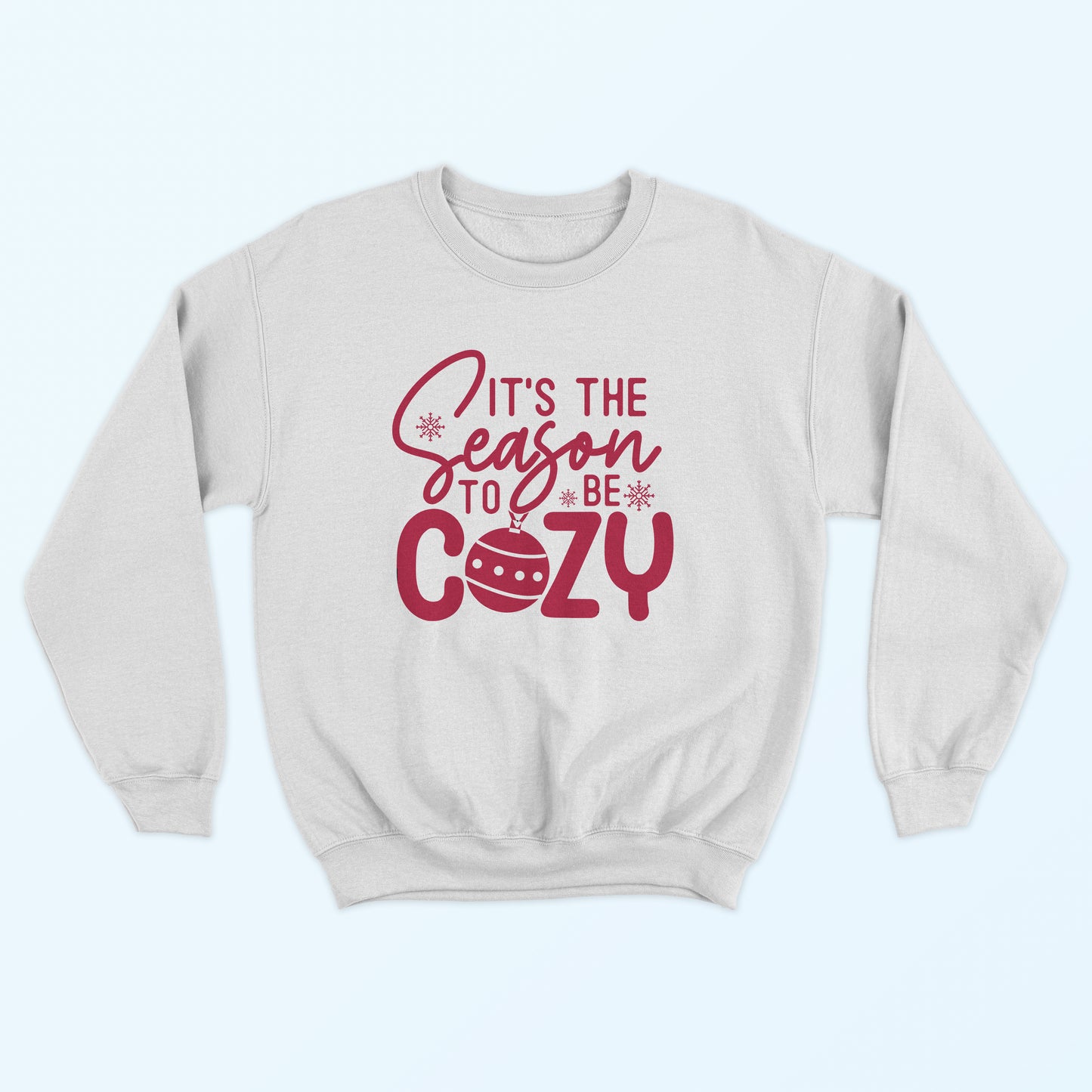 Cozy Season Christmas Sweatshirt - White or Ash Grey