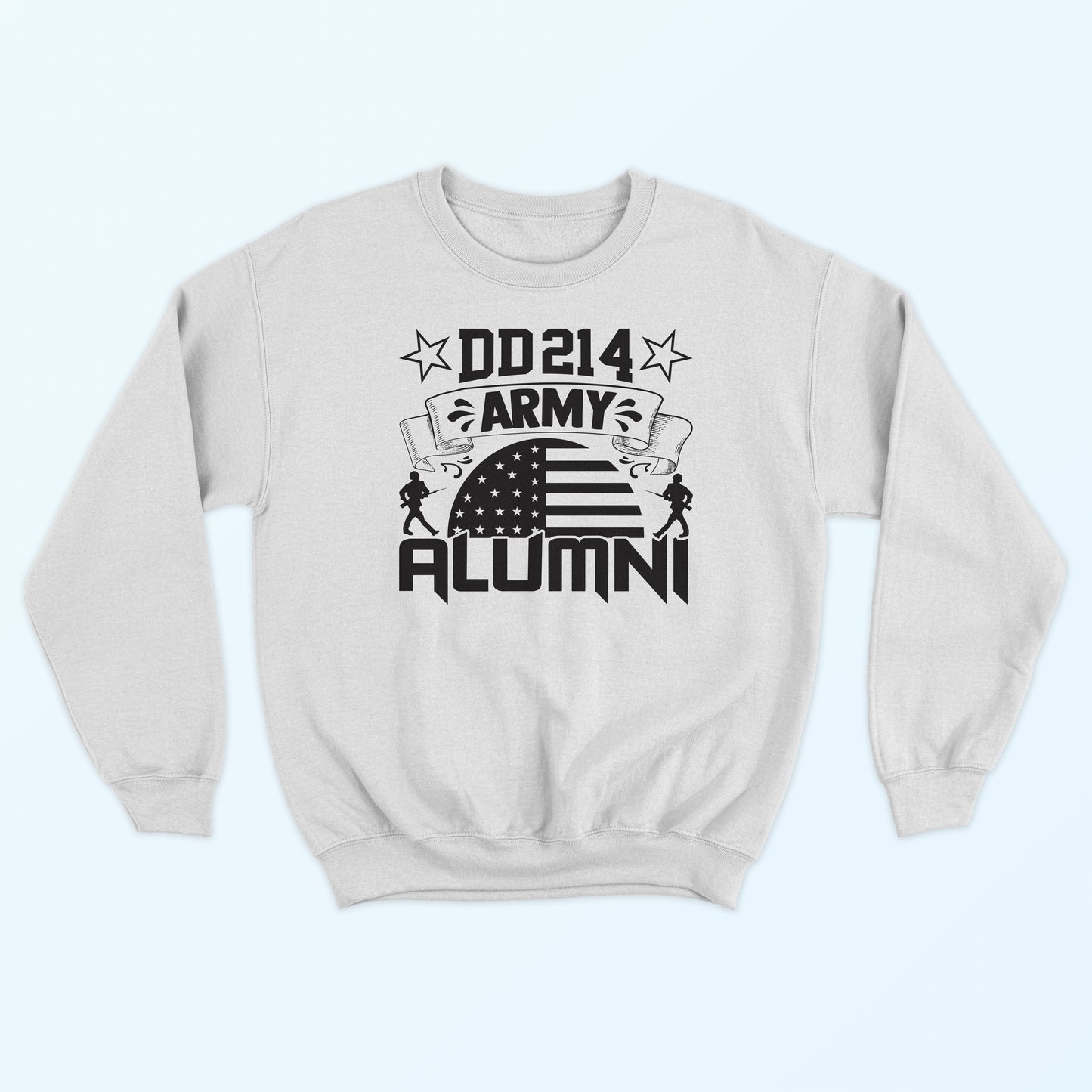 DD214 Army Alumni Sweatshirt - White