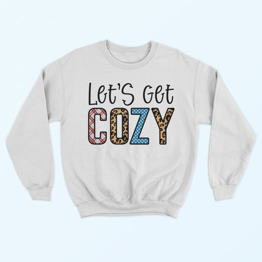 Let's Get Cozy Sweatshirt - White