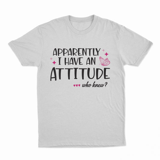 I Have An Attitude Youth T-Shirt - White