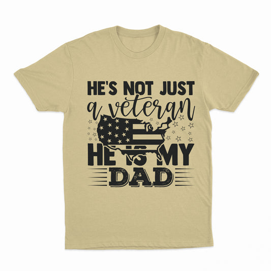 My Veteran Dad Youth T-Shirt - Yellow Haze