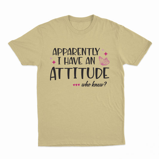 I Have An Attitude Youth T-Shirt - Yellow Haze