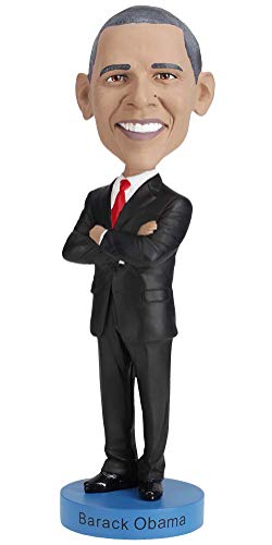 Royal Bobbles Barack Obama Bobblehead, Premium Polyresin Lifelike Figure, Unique Serial Number, Exquisite Detail