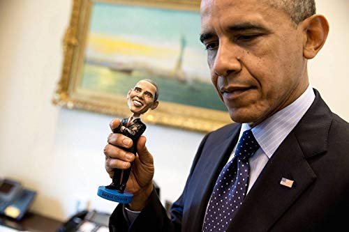 Royal Bobbles Barack Obama Bobblehead, Premium Polyresin Lifelike Figure, Unique Serial Number, Exquisite Detail