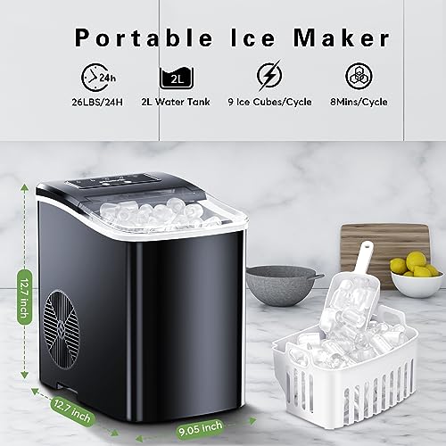 Portable Countertop Ice Maker Machine